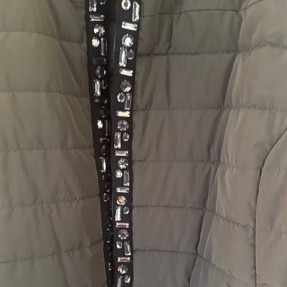 Chico's Dark Green Puffer Jacket - Picture 4 of 5